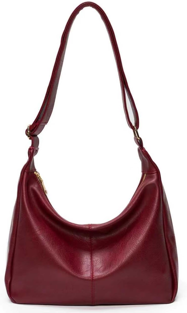 Women's Soft Vegan Leather Hobo Bag