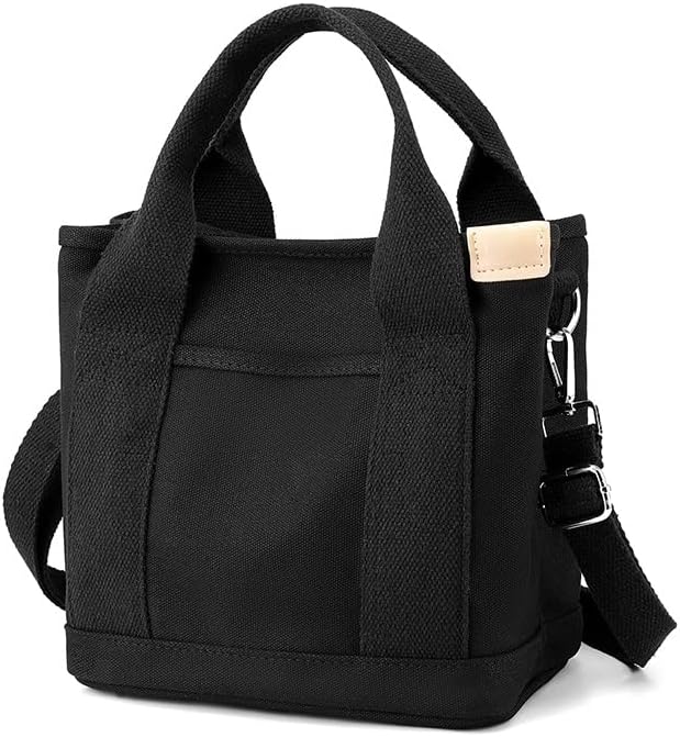 Women's Zipper Canvas Tote Bag