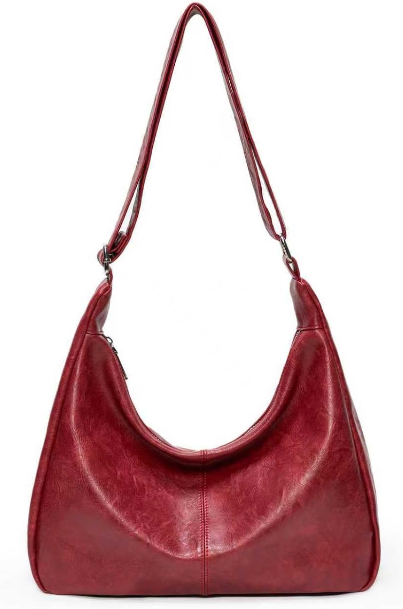 Women's Soft Vegan Leather Hobo Bag