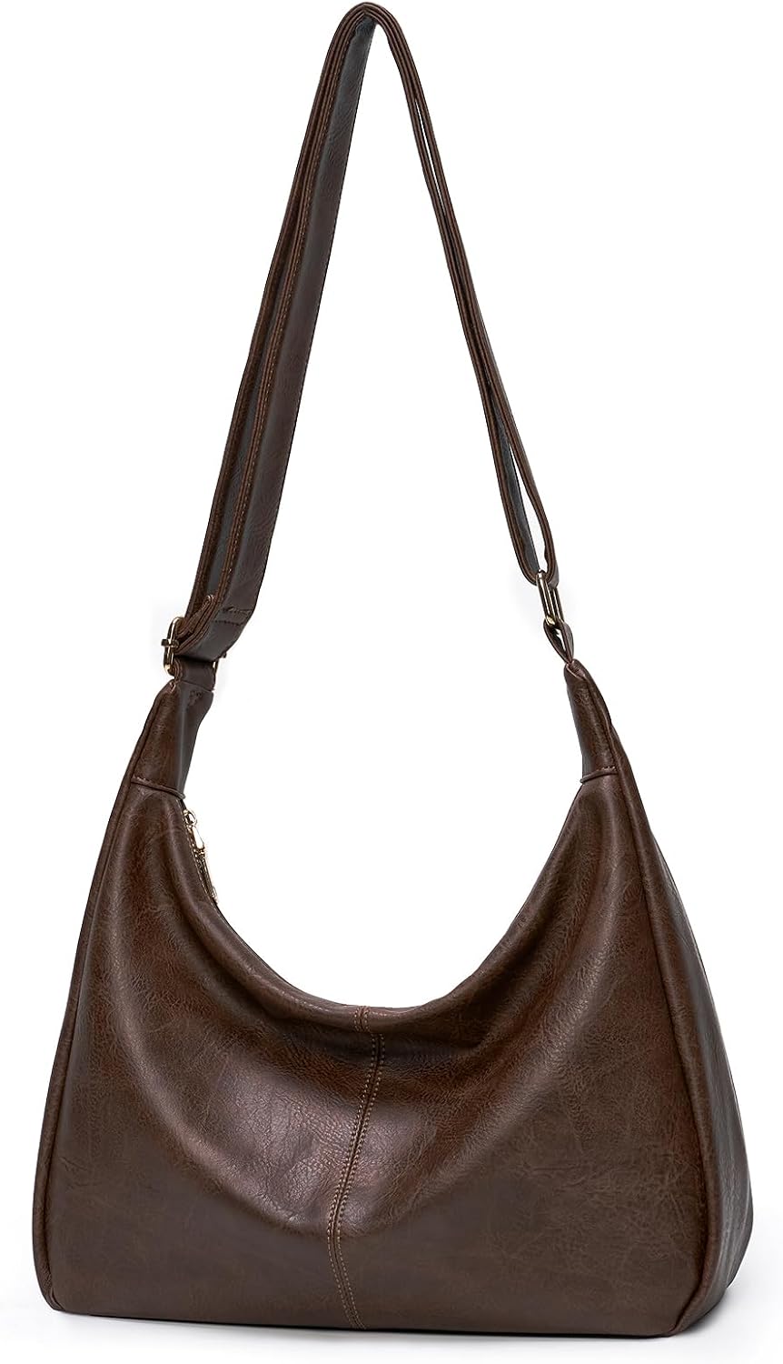 Women's Soft Vegan Leather Hobo Bag