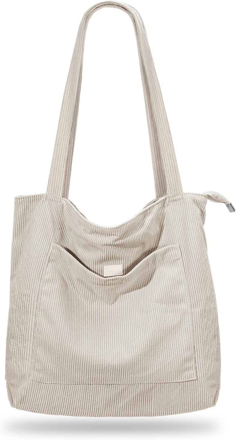 Women's Large Corduroy Tote Bag