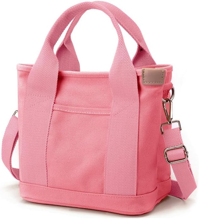 Women's Zipper Canvas Tote Bag