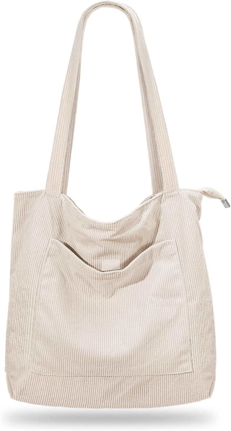 Women's Large Corduroy Tote Bag