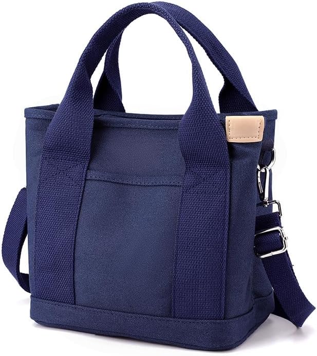 Women's Zipper Canvas Tote Bag