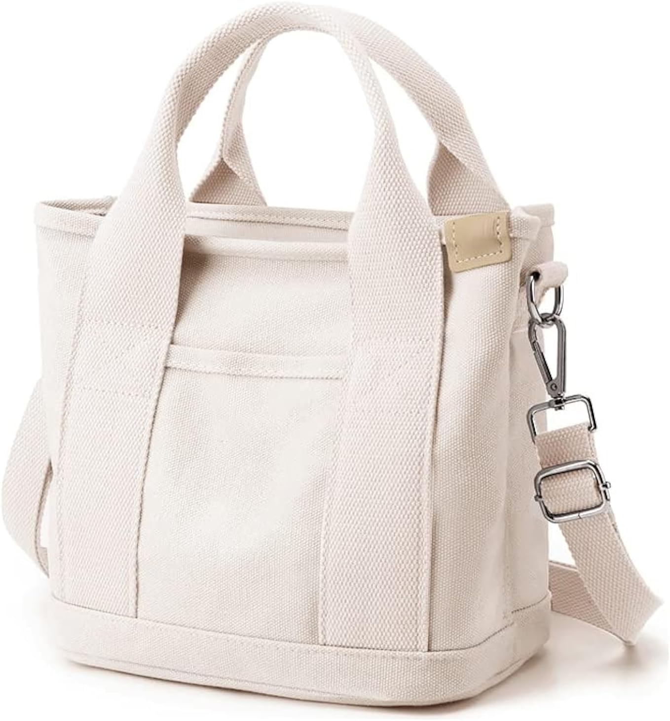 Women's Zipper Canvas Tote Bag