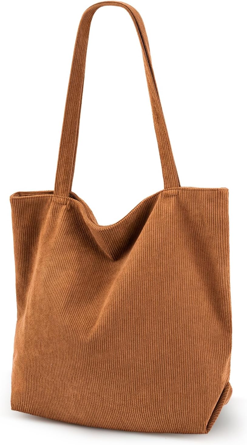 Women's Large Corduroy Tote Bag