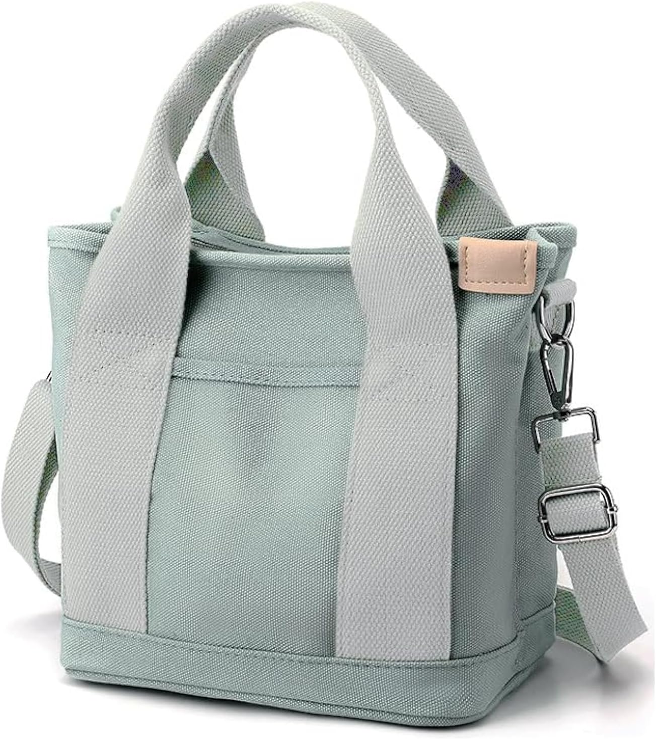 Women's Zipper Canvas Tote Bag