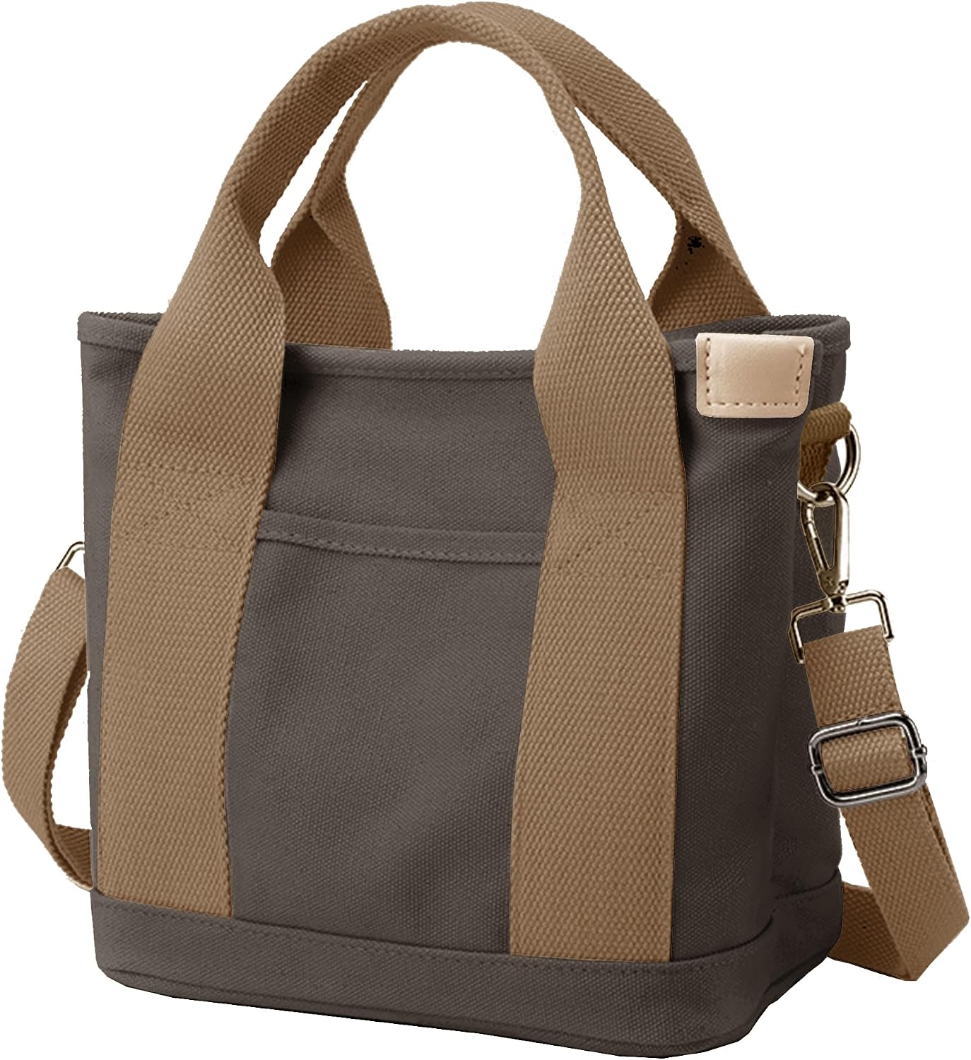 Women's Zipper Canvas Tote Bag