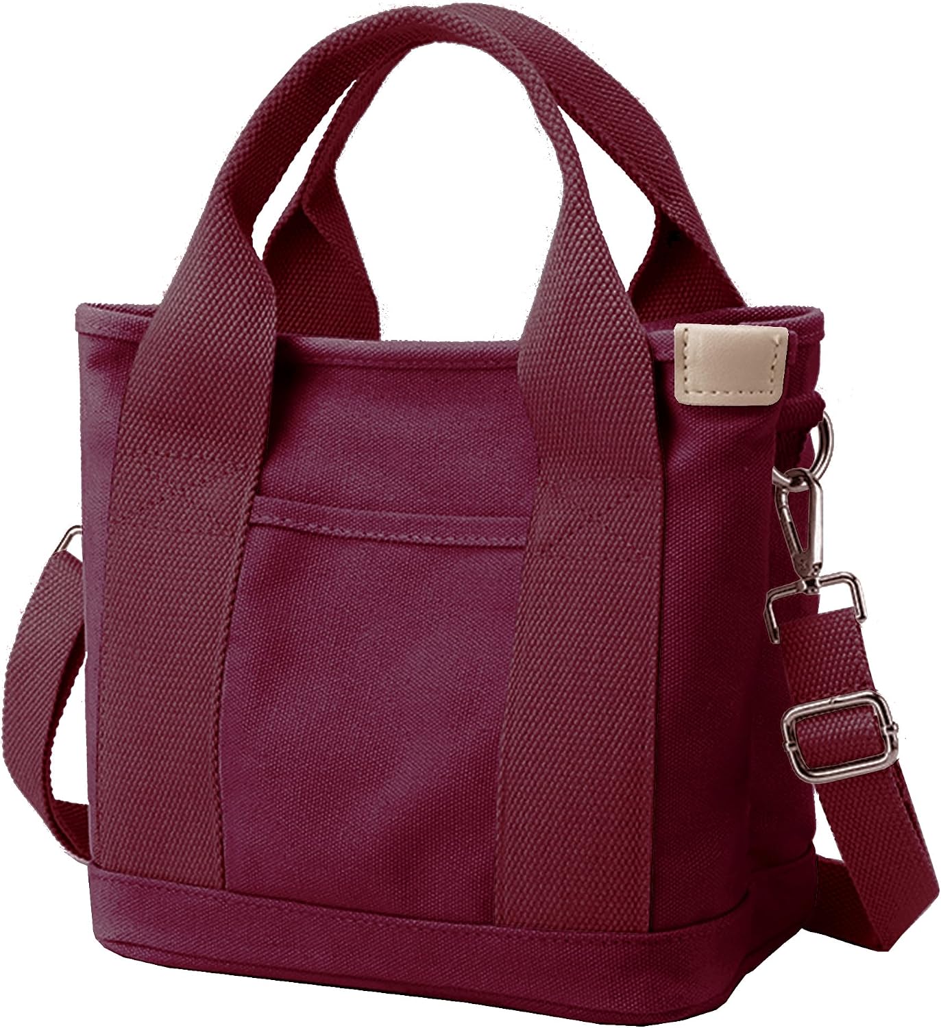 Women's Zipper Canvas Tote Bag