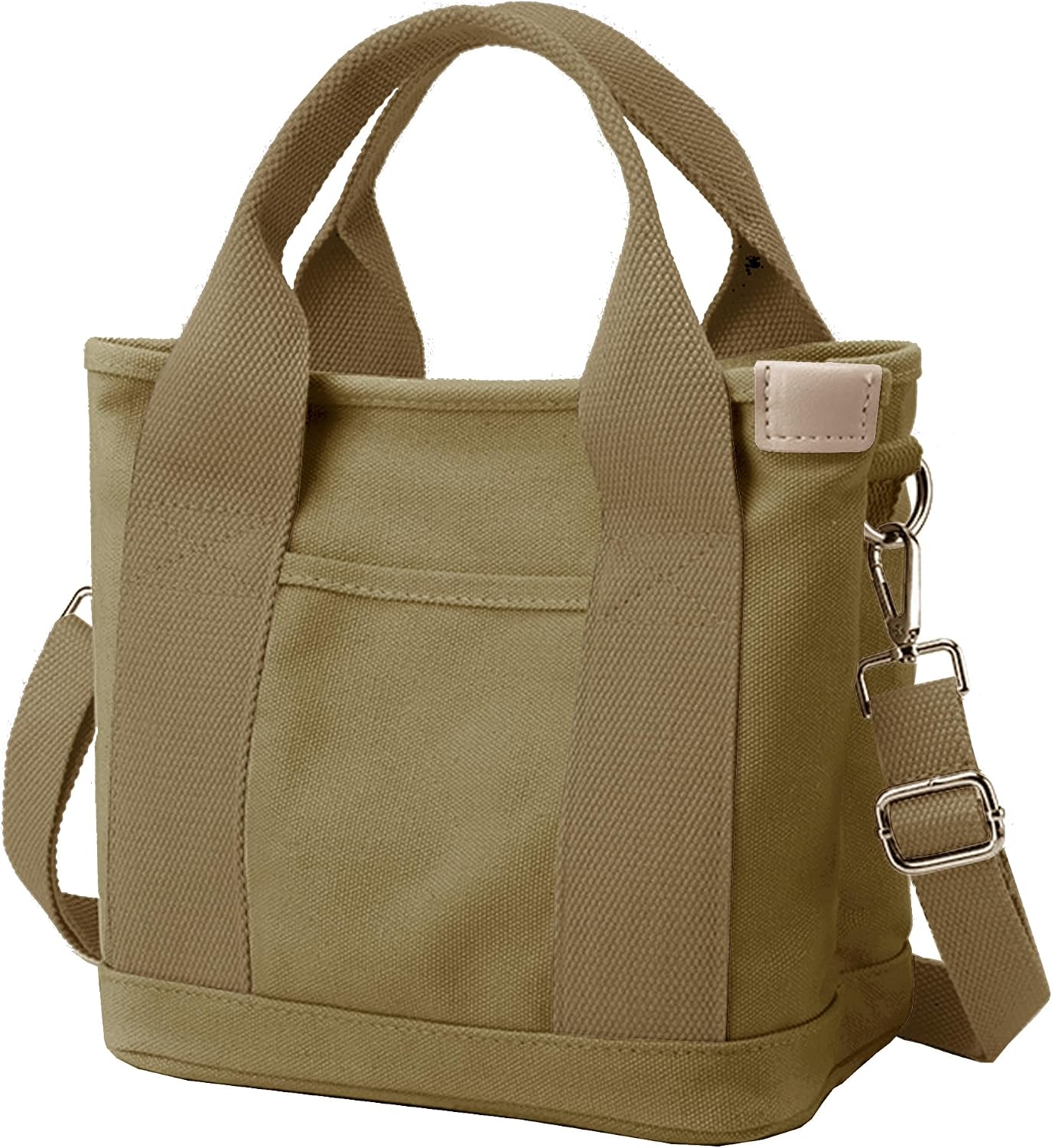 Women's Zipper Canvas Tote Bag