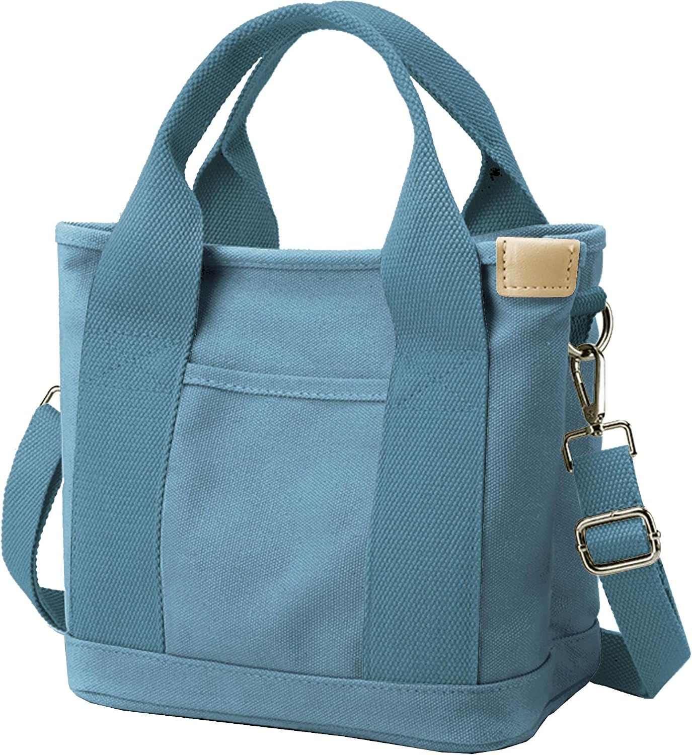 Women's Zipper Canvas Tote Bag