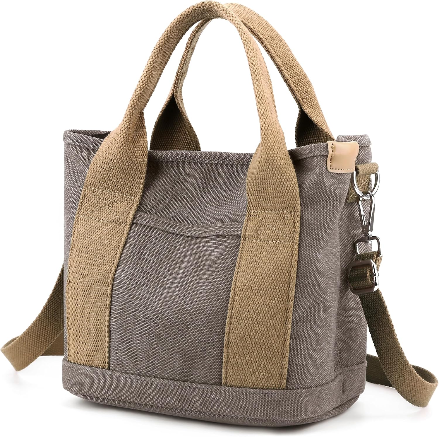 Women's Zipper Canvas Tote Bag