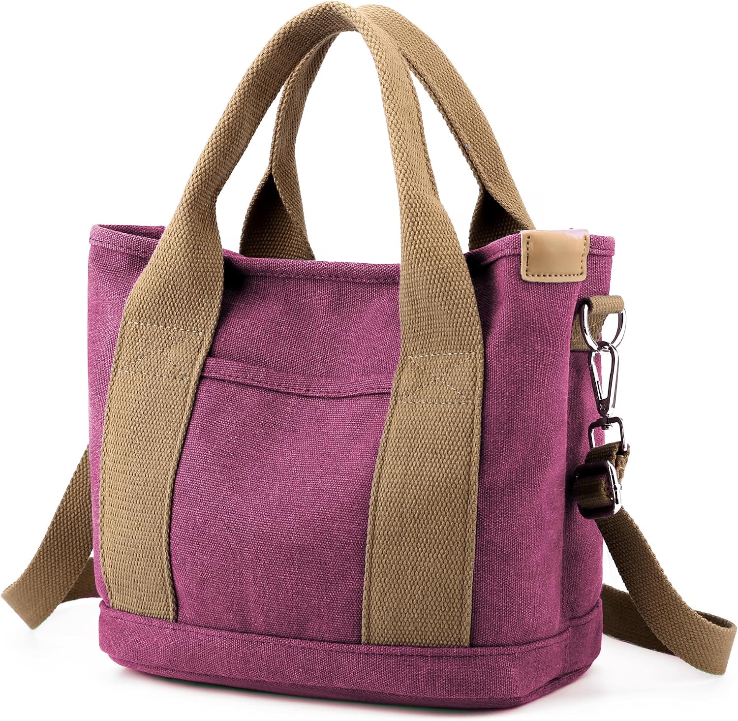 Women's Zipper Canvas Tote Bag
